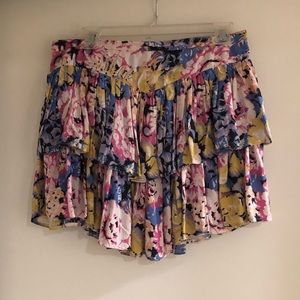 Forever 21 Floral Mini Skirt